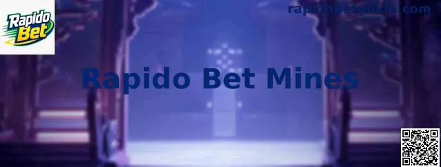 Interface interativa do jogo Rapido Bet Mines exibindo a grade de campo minado