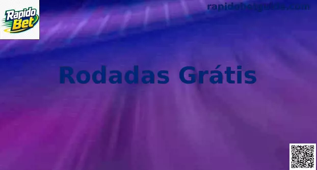 Interface promocional de Rodadas Grátis na Rapido Bet