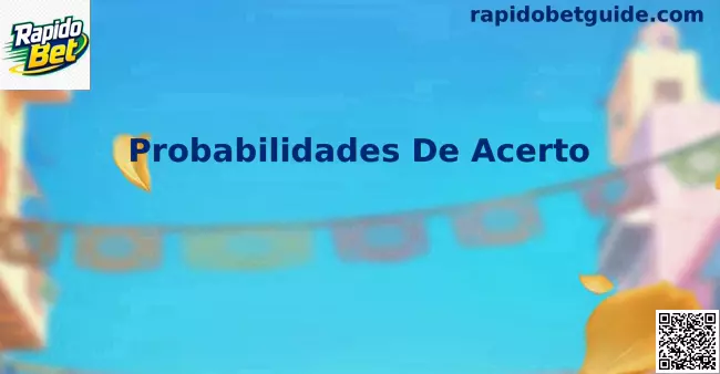 Gráfico demonstrativo de Probabilidades De Acerto no Rapido Bet